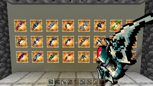 Screenshot of the Minecraft Bedrock Marketplace product Overpowered Bows created by 4KS Studios.