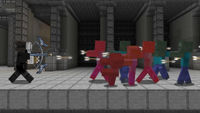 Screenshot of the Minecraft Bedrock Marketplace product Overpowered Bows created by 4KS Studios.
