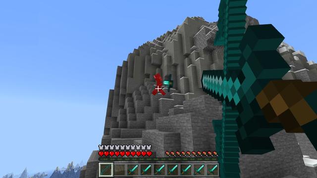 Screenshot of the Minecraft Bedrock Marketplace product Overpowered Bows created by 4KS Studios.