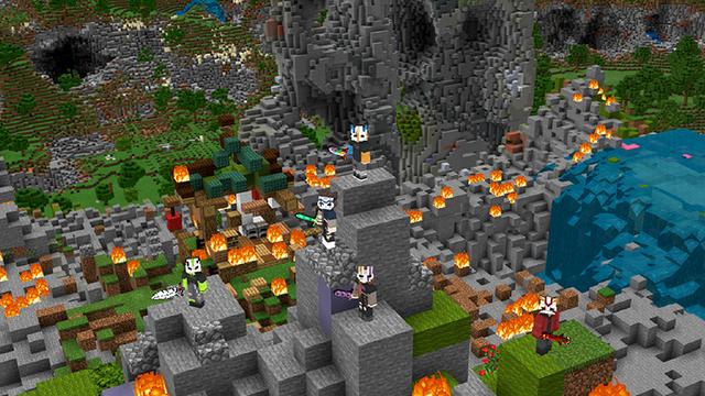 Screenshot of the Minecraft Bedrock Marketplace product Overpowered Weapons created by 4KS Studios.