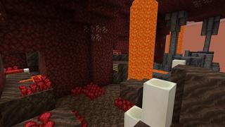 Screenshot of the Minecraft Bedrock Marketplace product Parkour Dimensions Nether created by 4KS Studios.