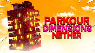 Thumbnail of the Minecraft Bedrock Marketplace product Parkour Dimensions Nether created by 4KS Studios.