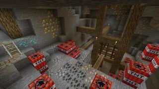 Screenshot of the Minecraft Bedrock Marketplace product Parkour Dimensions: Overworld created by 4KS Studios.