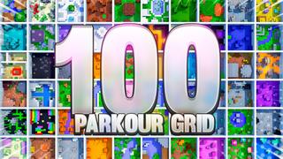 Thumbnail of the Minecraft Bedrock Marketplace product Parkour Grid 100 created by 4KS Studios.