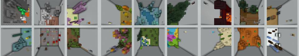 Panorama of the Minecraft Bedrock Marketplace product Parkour Grid created by 4KS Studios.