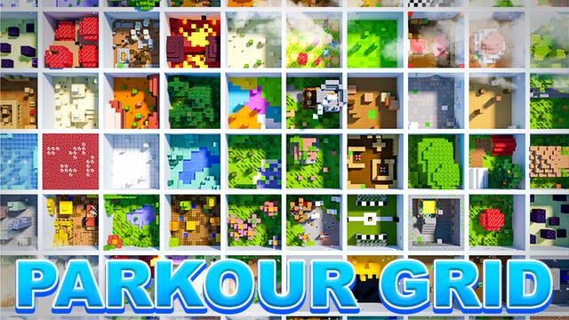 Thumbnail of the Minecraft Bedrock Marketplace product Parkour Grid created by 4KS Studios.