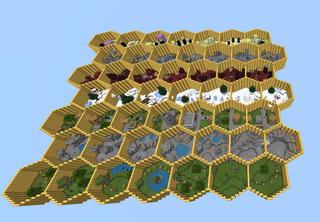 Panorama of the Minecraft Bedrock Marketplace product Parkour Honeycomb created by 4KS Studios.