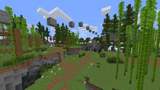 Screenshot of the Minecraft Bedrock Marketplace product Parkour Islands created by 4KS Studios.