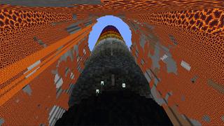 Screenshot of the Minecraft Bedrock Marketplace product Parkour Lava Rise created by 4KS Studios.