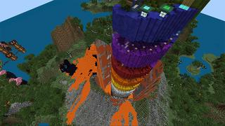 Screenshot of the Minecraft Bedrock Marketplace product Parkour Lava Rise created by 4KS Studios.