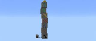 Panorama of the Minecraft Bedrock Marketplace product Parkour Ore Tower created by 4KS Studios.