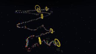 Screenshot of the Minecraft Bedrock Marketplace product Parkour Rainbow Road created by 4KS Studios.