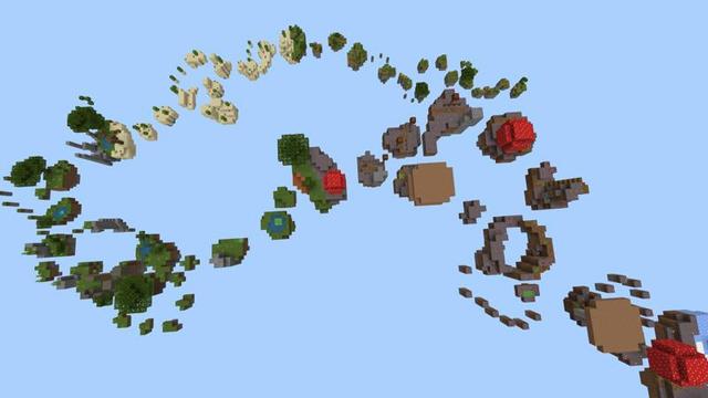 Screenshot of the Minecraft Bedrock Marketplace product Parkour Sky Islands created by 4KS Studios.