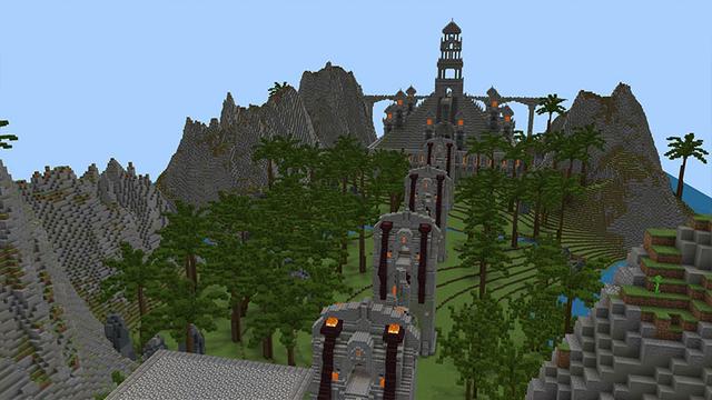 Screenshot of the Minecraft Bedrock Marketplace product Parkour Temple created by 4KS Studios.