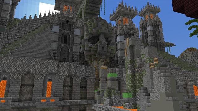 Screenshot of the Minecraft Bedrock Marketplace product Parkour Temple created by 4KS Studios.