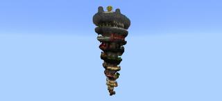 Panorama of the Minecraft Bedrock Marketplace product Parkour Tornado created by 4KS Studios.