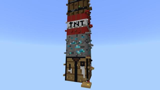 Screenshot of the Minecraft Bedrock Marketplace product Parkour Tower created by 4KS Studios.
