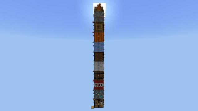 Screenshot of the Minecraft Bedrock Marketplace product Parkour Tower created by 4KS Studios.