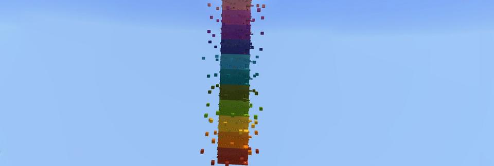 Panorama of the Minecraft Bedrock Marketplace product Parkour Wall created by 4KS Studios.