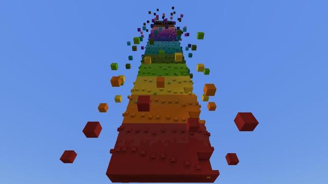 Screenshot of the Minecraft Bedrock Marketplace product Parkour Wall created by 4KS Studios.