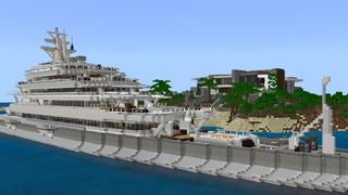 Screenshot of the Minecraft Bedrock Marketplace product Party Boat Island created by 4KS Studios.