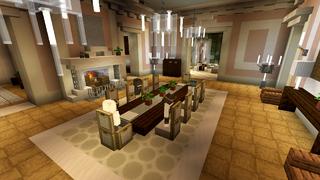 Screenshot of the Minecraft Bedrock Marketplace product Party Mansion created by 4KS Studios.