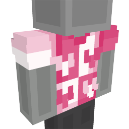 Thumbnail of the Minecraft Bedrock Marketplace product Pink Heart Shirt created by 4KS Studios.