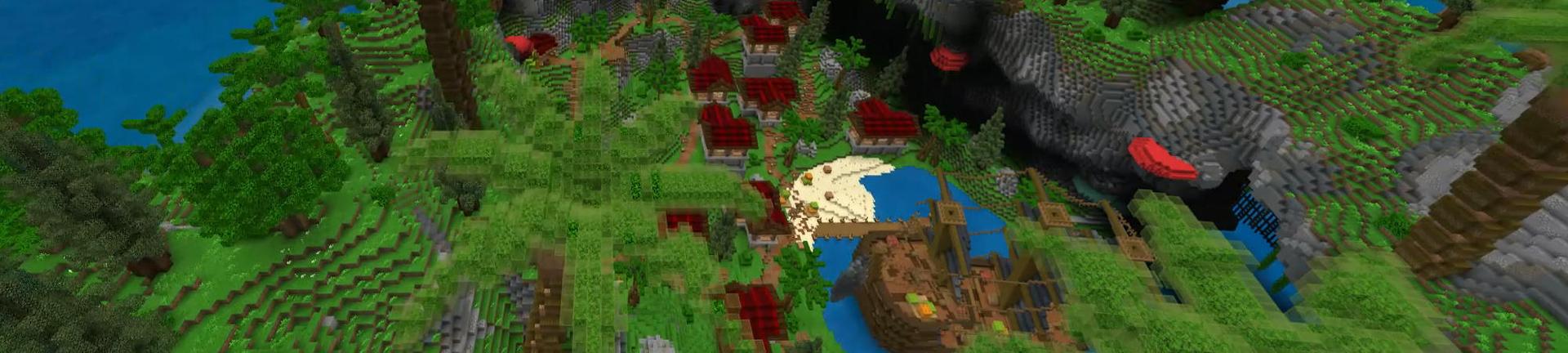 Panorama of the Minecraft Bedrock Marketplace product Pirate Base created by 4KS Studios.