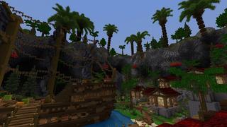 Screenshot of the Minecraft Bedrock Marketplace product Pirate Base created by 4KS Studios.