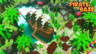 Thumbnail of the Minecraft Bedrock Marketplace product Pirate Base created by 4KS Studios.