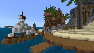 Screenshot of the Minecraft Bedrock Marketplace product Pirate Secret Base created by 4KS Studios.
