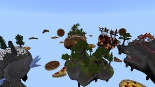 Screenshot of the Minecraft Bedrock Marketplace product Pizza Skyblock created by 4KS Studios.