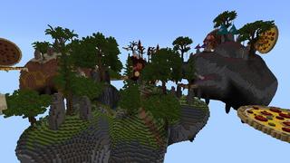 Screenshot of the Minecraft Bedrock Marketplace product Pizza Skyblock created by 4KS Studios.