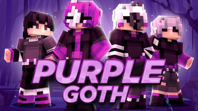 Thumbnail of the Minecraft Bedrock Marketplace product Purple Goth created by 4KS Studios.