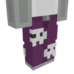 Thumbnail of the Minecraft Bedrock Marketplace product Purple Skull Pants created by 4KS Studios.