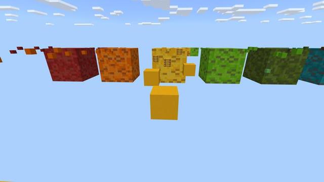 Screenshot of the Minecraft Bedrock Marketplace product Rainbow Parkour created by 4KS Studios.