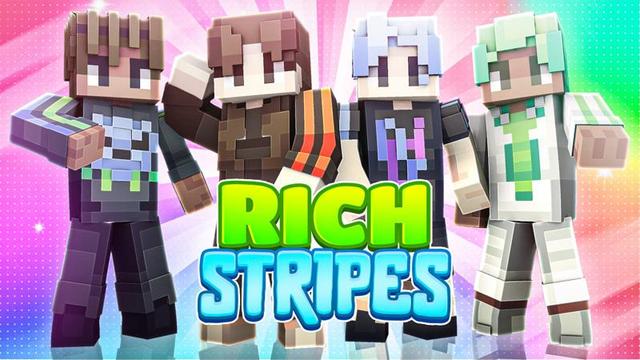 Thumbnail of the Minecraft Bedrock Marketplace product Rich Stripes created by 4KS Studios.