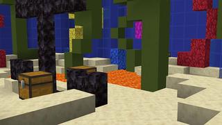 Screenshot of the Minecraft Bedrock Marketplace product Rising Lava Battle Minigame created by 4KS Studios.