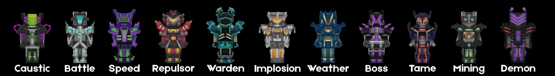 Panorama of the Minecraft Bedrock Marketplace product Sci-Fi Armor created by 4KS Studios.