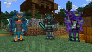 Screenshot of the Minecraft Bedrock Marketplace product Sci-Fi Armor created by 4KS Studios.