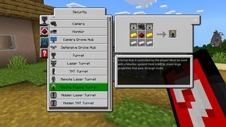 Screenshot of the Minecraft Bedrock Marketplace product Sci-Fi Security created by 4KS Studios.