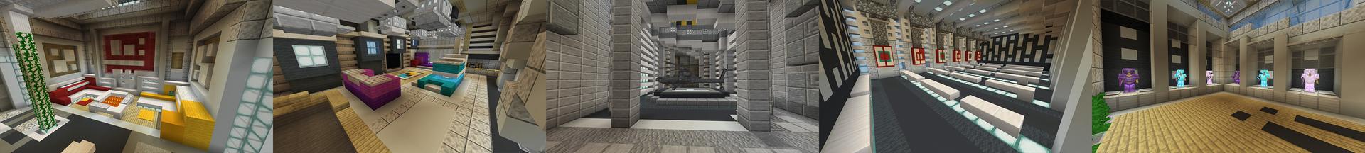 Panorama of the Minecraft Bedrock Marketplace product Secret Base created by 4KS Studios.