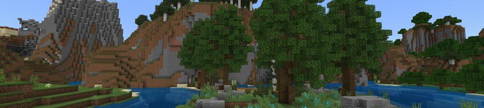 Panorama of the Minecraft Bedrock Marketplace product Secret Cave Mansion created by 4KS Studios.