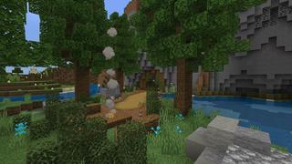 Screenshot of the Minecraft Bedrock Marketplace product Secret Cave Mansion created by 4KS Studios.