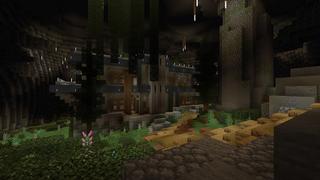 Screenshot of the Minecraft Bedrock Marketplace product Secret Cave Mansion created by 4KS Studios.
