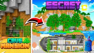 Thumbnail of the Minecraft Bedrock Marketplace product Secret Cave Mansion created by 4KS Studios.