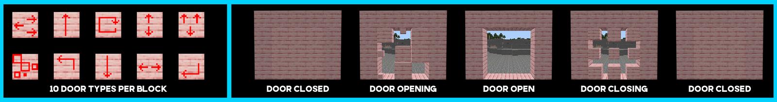 Panorama of the Minecraft Bedrock Marketplace product Secret Doors created by 4KS Studios.