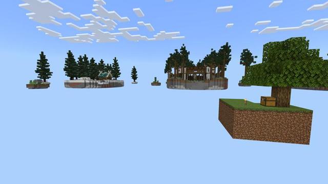 Screenshot of the Minecraft Bedrock Marketplace product Sky Block created by 4KS Studios.