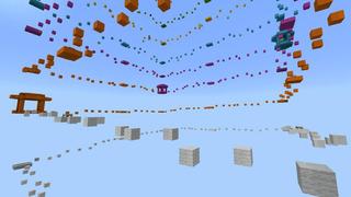 Screenshot of the Minecraft Bedrock Marketplace product Sky Parkour 3 created by 4KS Studios.