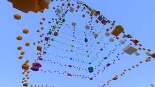 Screenshot of the Minecraft Bedrock Marketplace product Sky Parkour 3 created by 4KS Studios.